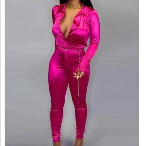 Two piece pants romper